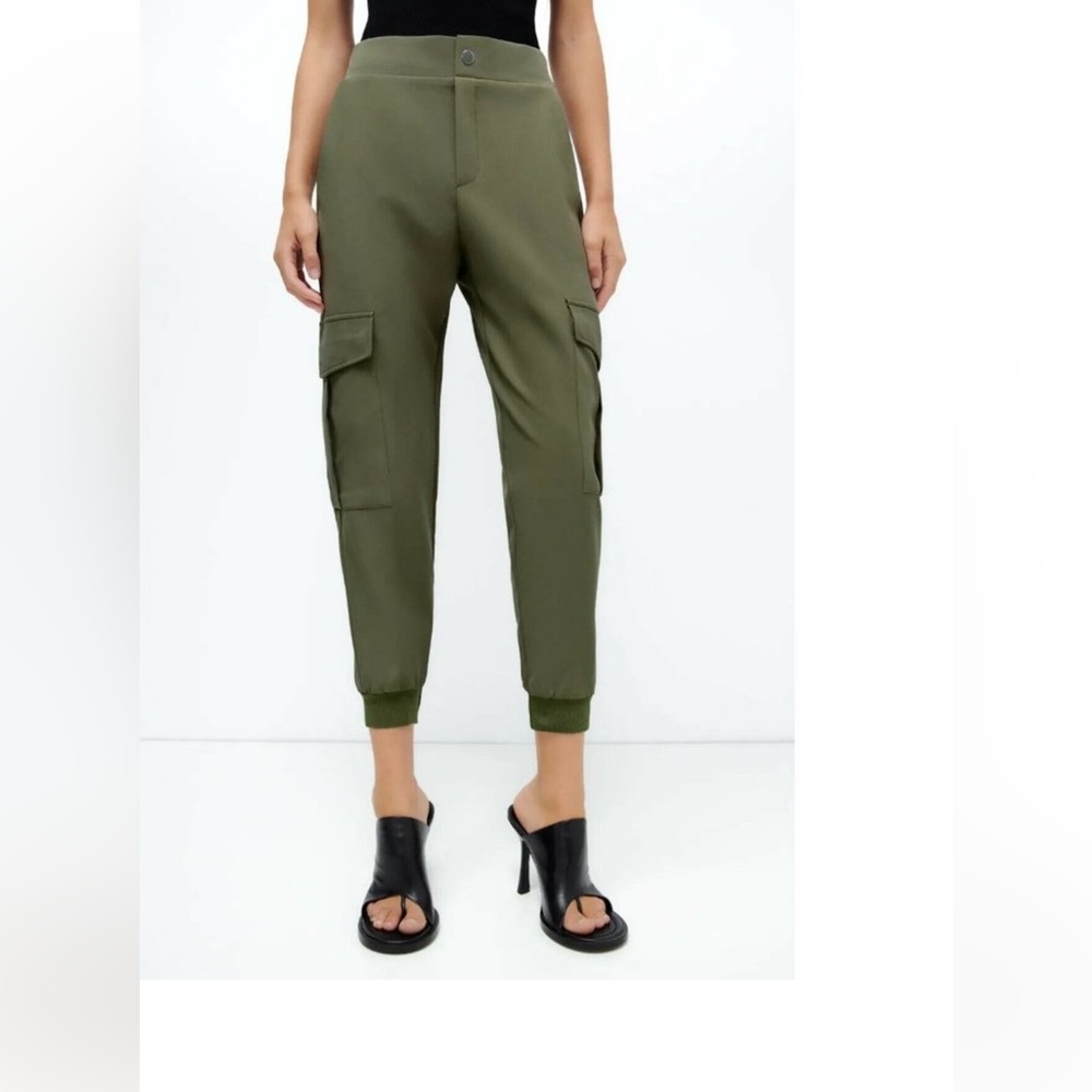 Zara Khaki Cargo Jogger Pants